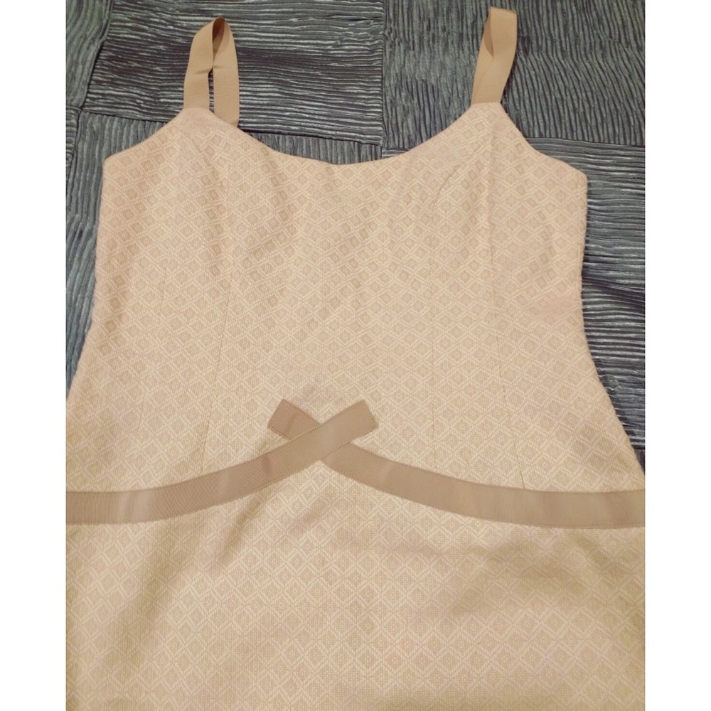 Nanette Lepore pique ribbon strap dress